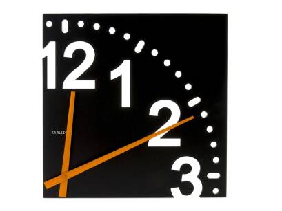 Wall clock KARLSSON UNLIMITED WOOD black