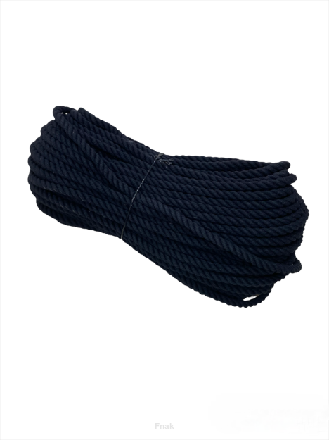 Lina bawełniana czarna 14 mm - 50 metrów bieżących