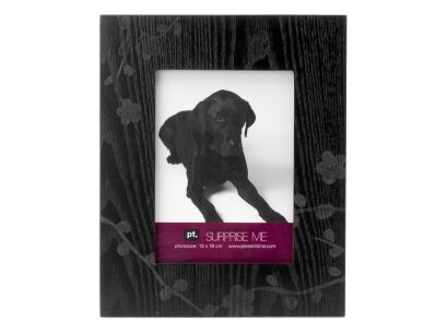 Ramka na zdjęcie PT Laser Cut Flower czarna średnia