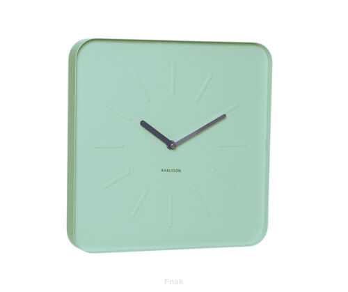Zegar ścienny/ stołowy KARLSSON Cube pastelowy zielony