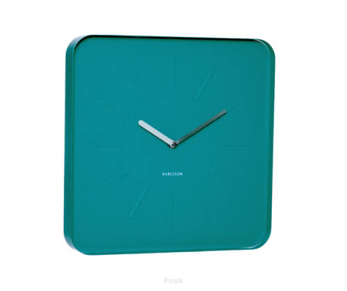 Zegar ścienny/ stołowy KARLSSON Cube niebieski