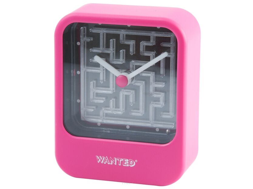 Zegar biurkowy Time To Get Lost różowy WANTED
