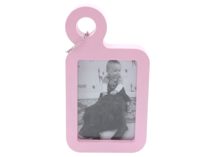 Photo frame HANG ON pink