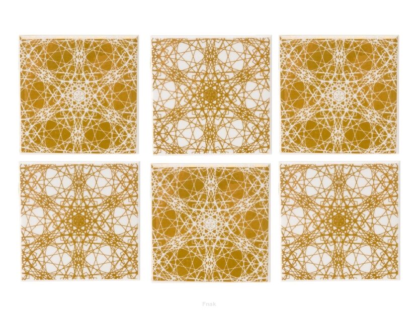 Podkładki na stół WANTED Flower Web ceramiczne