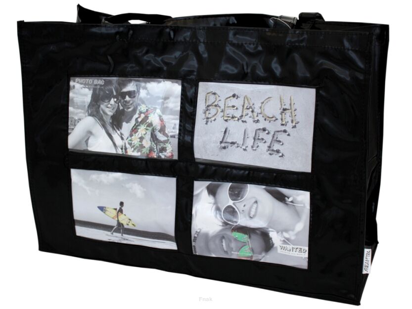 Torba WANTED z 4 kieszeniami na zdjęcia czarna