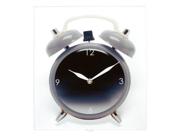 Zegar dziecięcy ścienny SILLY TwinBell srebrny