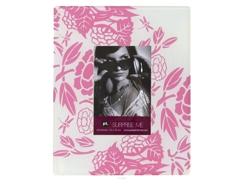 Ramka na zdjęcie PT Japanese Fairytale szklana różowa