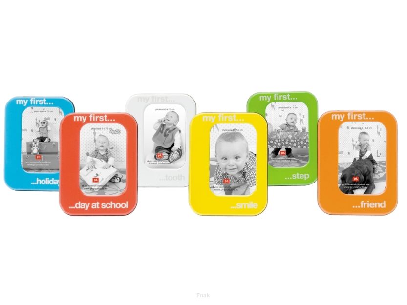 Zestaw 6 kolorowych ramek na zdjęcia PT Debut