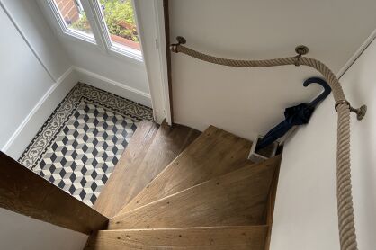 Poręcz z liny jutowej...